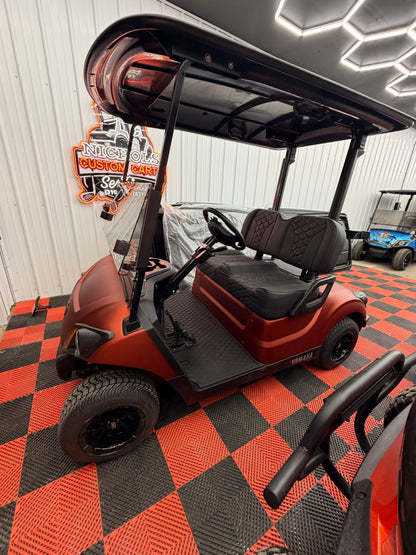 2022 Yamaha AC Lithium Golf Cart(Luxury & Street Legal Kit) For Everest Orange