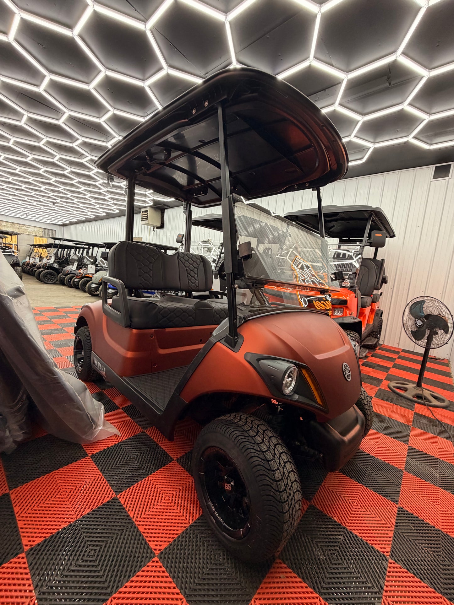 2022 Yamaha AC Lithium Golf Cart(Luxury & Street Legal Kit) For Everest Orange
