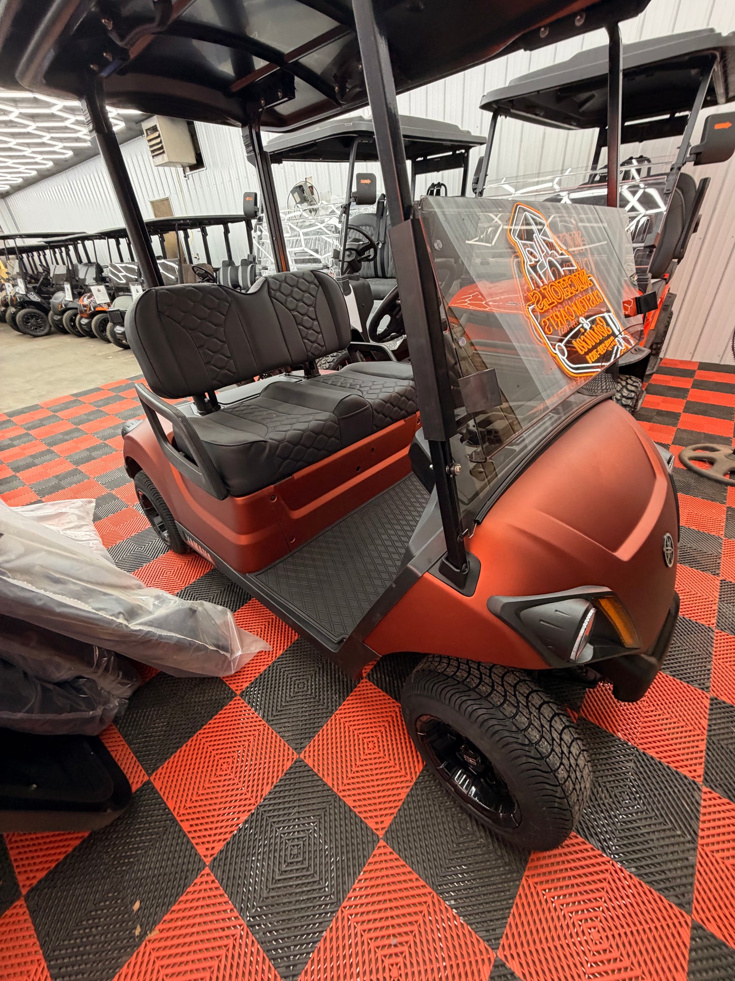 2022 Yamaha AC Lithium Golf Cart(Luxury & Street Legal Kit) For Everest Orange
