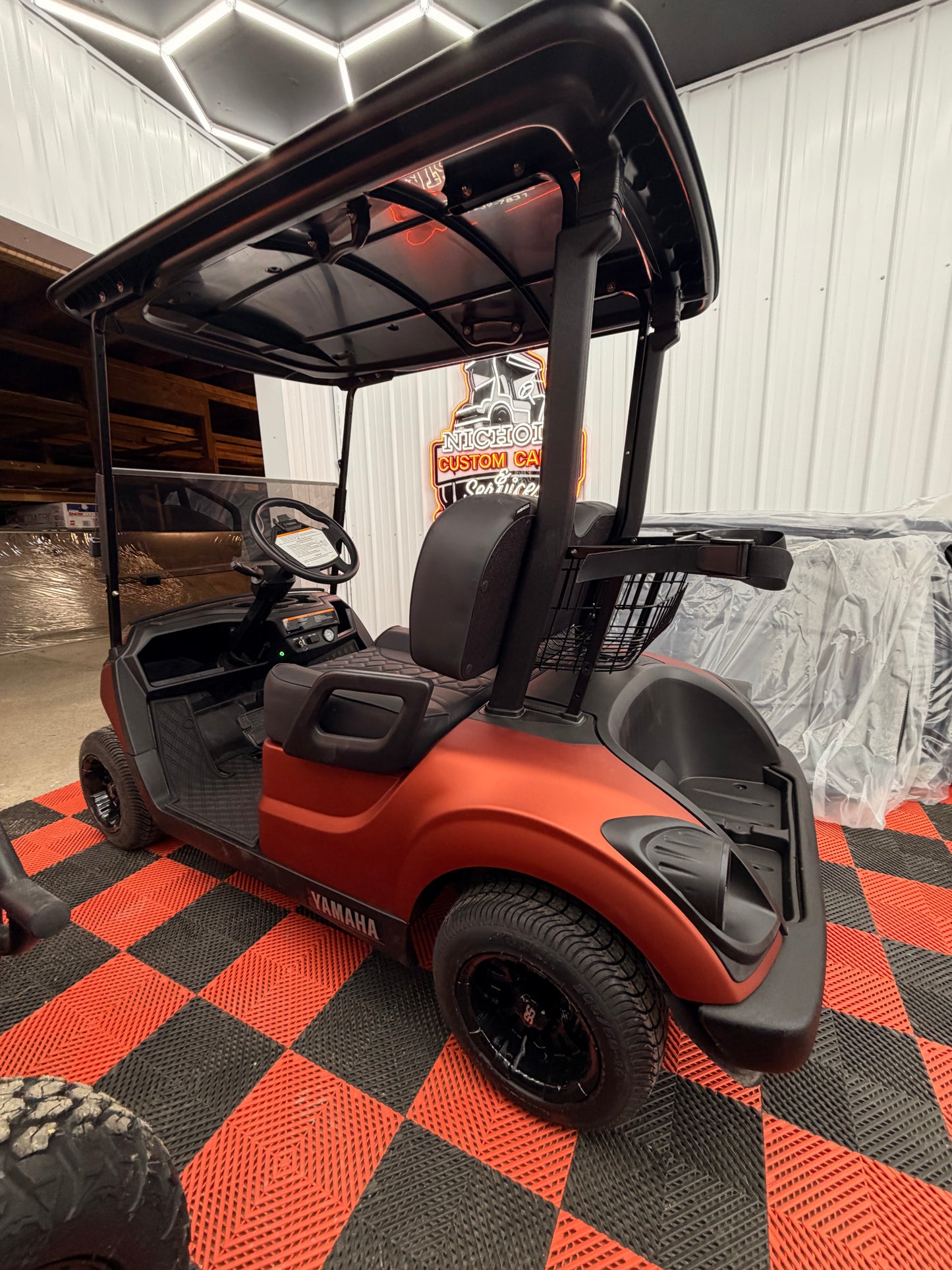 2022 Yamaha AC Lithium Golf Cart(Luxury & Street Legal Kit) For Everest Orange